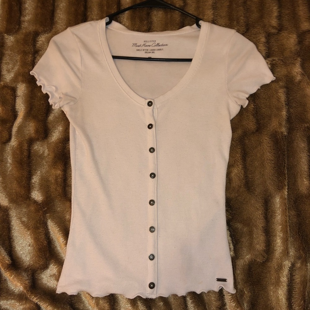Hollister White Button Up